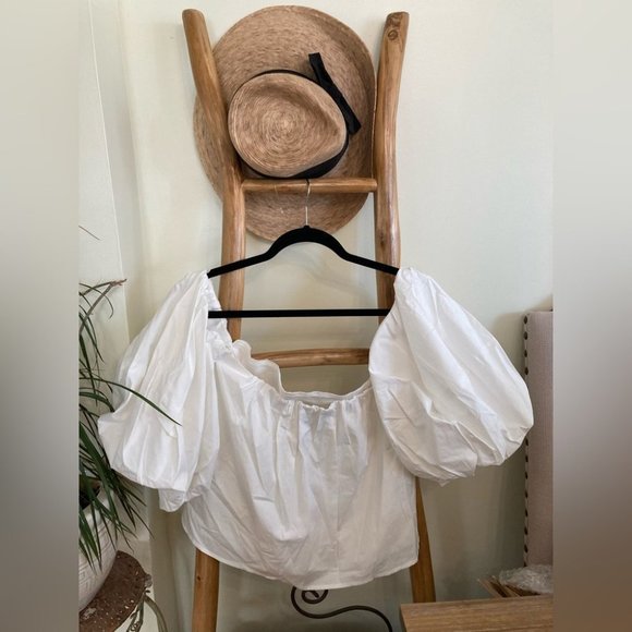 SOLD Free People Mare Mare Piera Cotton Top Size Medium White NWOT - Picture 3 of 12